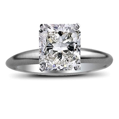 Cushion Cut Solitaire Diamond Engagement Ring 3.28 CT
