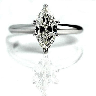 1.69 Carat Marquise Diamond Ring D- SI1