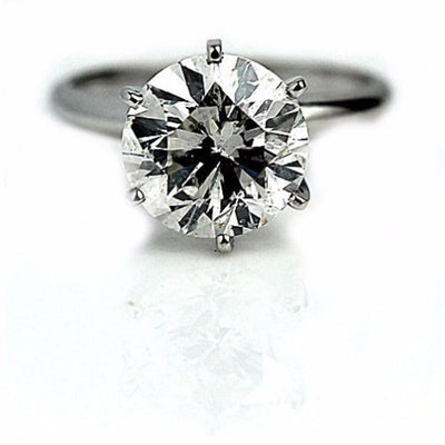 Clarity Enhanced 1.76 Carat Brilliant Cut Diamond Ring E SI1