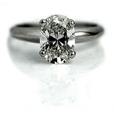 Timeless Oval Diamond Engagement Ring 3.93 Carat F/SI1