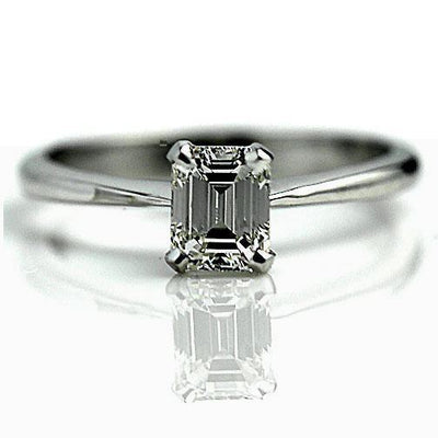Emerald Cut Diamond Engagement Engagement Ring 1.00 Carat D/VS2 
